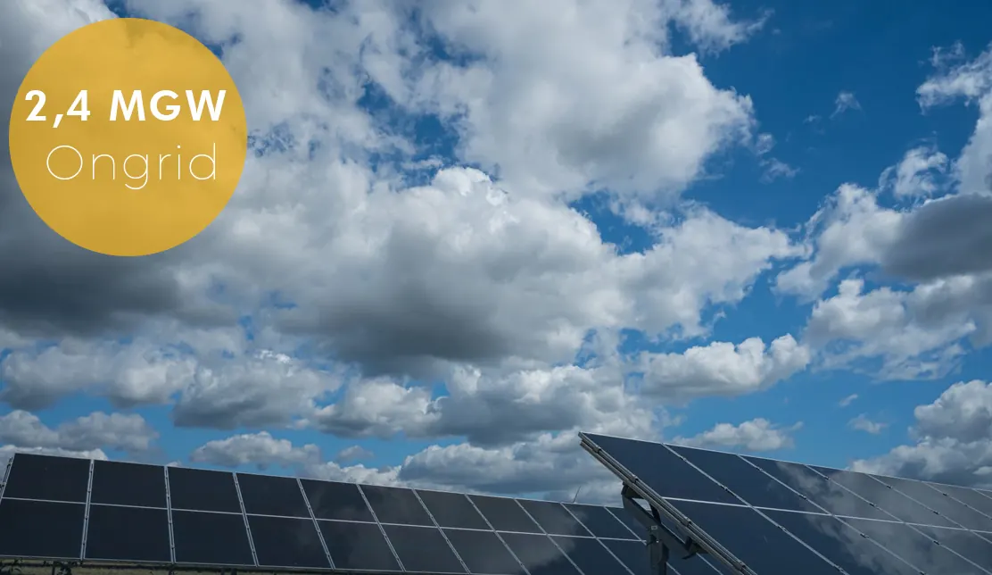 2.4 MW grid-tied ground-mount solar plant