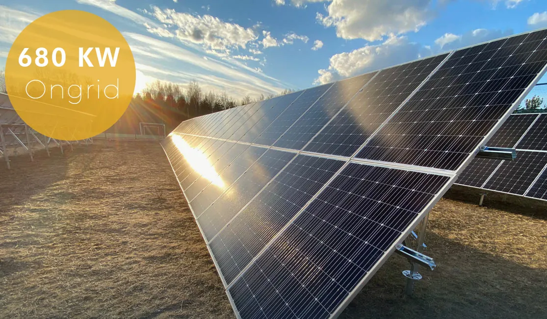 680 kW ground-mounted solar farm